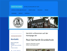Tablet Screenshot of paul-gerhardt-schule.de